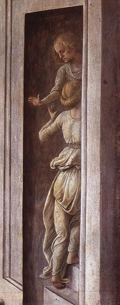 Annunciazione con due donatori inginocchiati - dettaglio 1, Galleria Nazionale d'Arte Antica, Rome